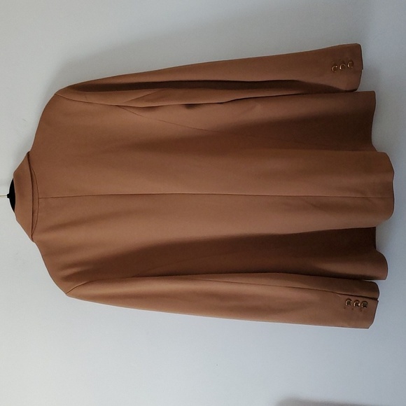 Elie. By Elie Tahari Women's Tan Blazer sz 14 - Picture 6 of 14